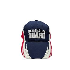 National Guard Baseball Cap Unisex Navy Red White Embroidered Adjustable OSFM